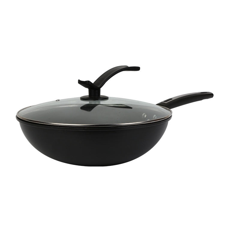 Toolavo Fine Iron Wok – Non-Coated Non-Stick Refined Iron Wok, Chinese Style, Multi-Size Options (30/32/34cm)