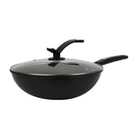 Toolavo Fine Iron Wok – Non-Coated Non-Stick Refined Iron Wok, Chinese Style, Multi-Size Options (30/32/34cm)