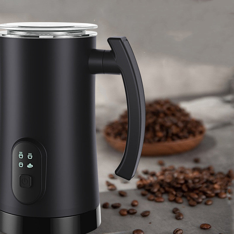 Toolavo Automatic Stainless Steel Electric Milk Frother – Hot & Cold Milk Whipping Machine for Coffee, Latte & Cappuccino