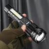 Toolavo White Laser Waterproof Flashlight – 5000mAh Rechargeable Strong LED Light for Outdoor, Camping & Diving