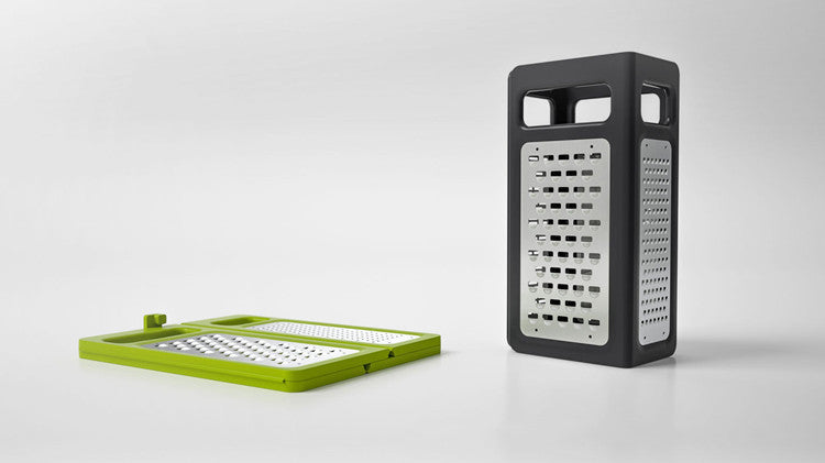 Toolavo Foldable Steel Cheese Box Grater – 4-Sided Professional Slicer & Shredder for Cheese, Vegetables & Fruits