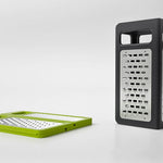 Toolavo Foldable Steel Cheese Box Grater – 4-Sided Professional Slicer & Shredder for Cheese, Vegetables & Fruits