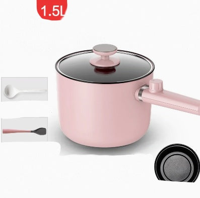 Toolavo Mini Hot Pot Portable Electric Cooking Pot – 1.5L Non-Stick, 600W Small Cooker with Steaming & Frying Function | Travel, Dorm & Compact Kitchen Appliance - Toolavo