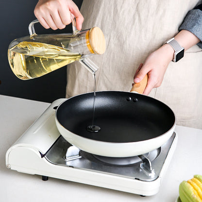 Toolavo 3-Piece Non-Stick Cookware Set – Aluminum Alloy Milk Pan, Frying Pan & Flat-Bottomed Pan with Stainless Steel Lids, Induction Compatible - Toolavo