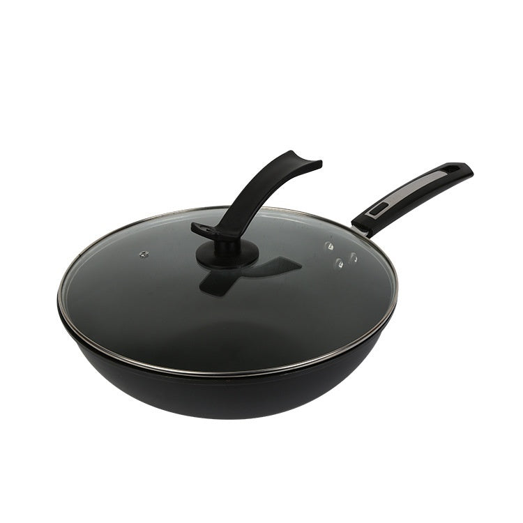 Toolavo Fine Iron Wok – Non-Coated Non-Stick Refined Iron Wok, Chinese Style, Multi-Size Options (30/32/34cm)