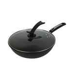 Toolavo Fine Iron Wok – Non-Coated Non-Stick Refined Iron Wok, Chinese Style, Multi-Size Options (30/32/34cm)