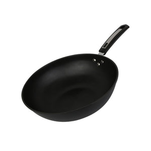 Toolavo Fine Iron Wok – Non-Coated Non-Stick Refined Iron Wok, Chinese Style, Multi-Size Options (30/32/34cm)