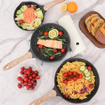 Toolavo JEETEE 8-Inch Nonstick Frying Pan – Stone Coating Omelette Skillet with Heat-Resistant Handle | Induction Compatible